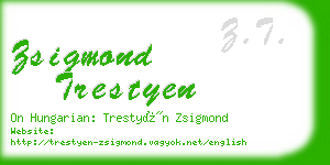 zsigmond trestyen business card